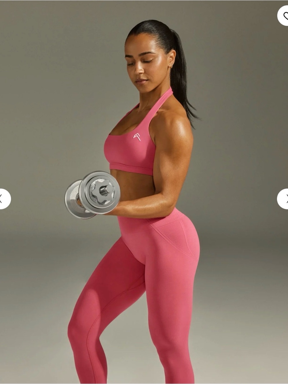 Oner Active EasyLift Halter Bralette with White Logo